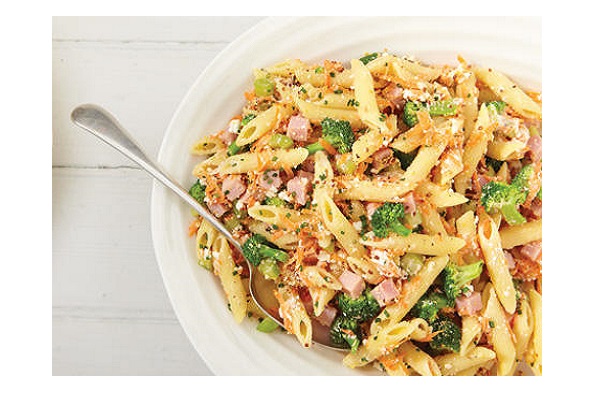 pasta-salad-with-ricotta-and-ham